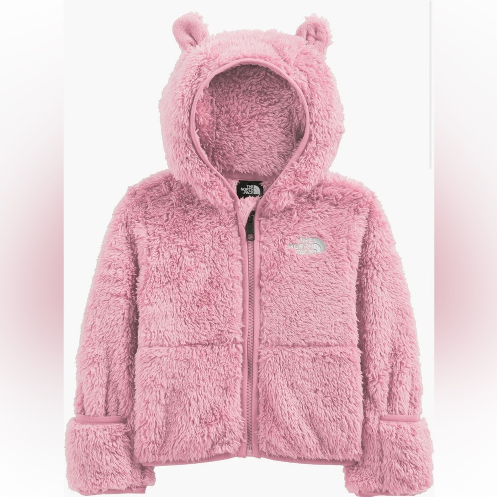 Cute pink Northface hoodie for baby sz 3-6m
